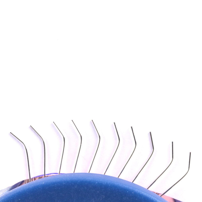 Show Tech Tuffer Than Tangles Slicker Brush for Dog Grooming with Long, Regular Pins, Medium Size, Perfect for Doodle Breeds, Angled Pins for Dematting, Remove Undercoat, Comfort Grip Handle Medium Size Regular Pins - PawsPlanet Australia