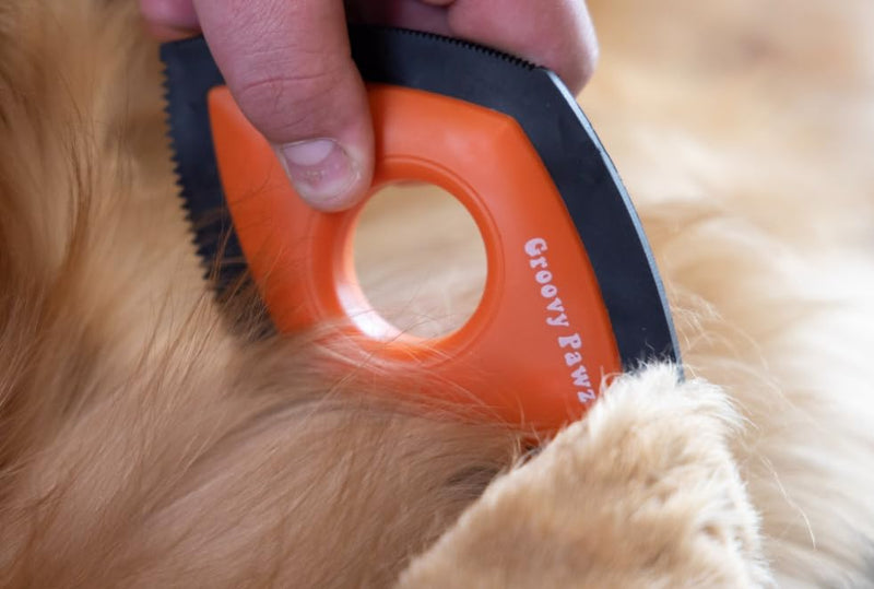 Ultimate Pet Hair Removal Kit | Car Pet Hair Removal | 18 Pet Hair Attracting Washer/Dryer Balls | Reusable Static Hair Brush | Dog Brush/Edge Cleaner | Safe and Gentle | GROOVY PAWZ - PawsPlanet Australia