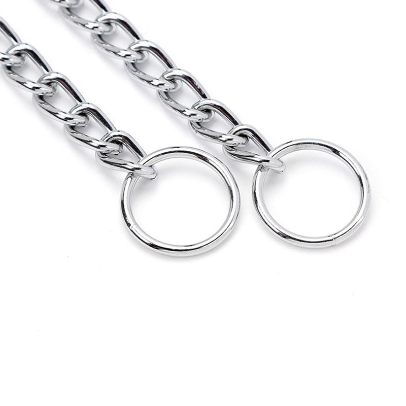 Chain Collar for Dogs,Metal Slip Link Training Heavy Duty Dog Collar Martingale Puppy Collars for Small Medium Large Big XL Breed Dogs Silver XL XL(Neck Max 22inch)D4mm - PawsPlanet Australia
