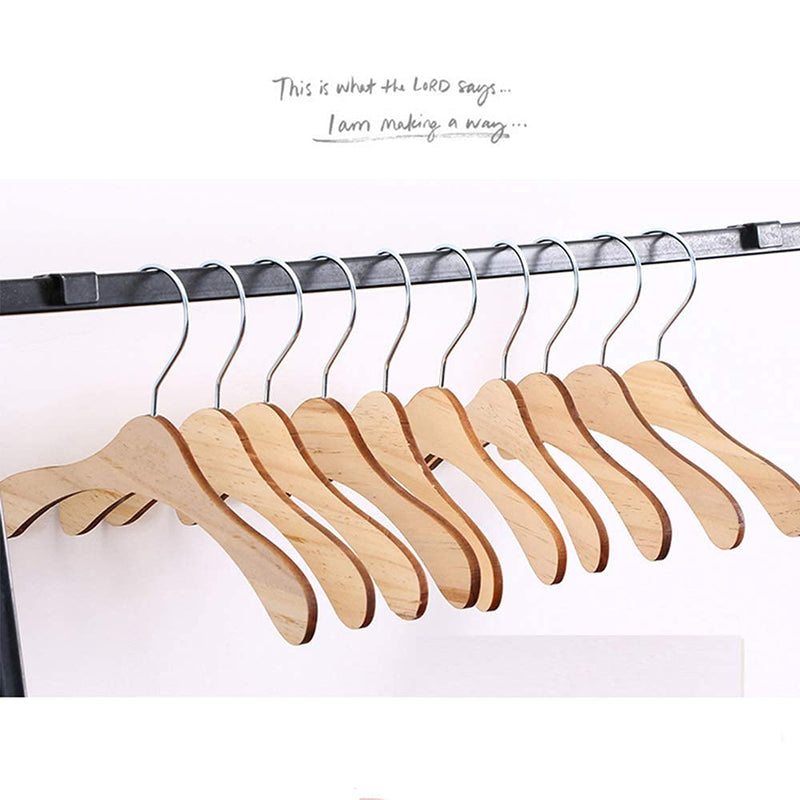 5 Pack Kids Hangers Baby Hanger Wooden ,8.6 INCH Pet Clothes Hangers for for Dog Cat Baby Toddler Kids Little Hangers for Doll Dress Clothes Gown Outfit Holders Accessories (L) 8.66*0.19*5.1 INCH