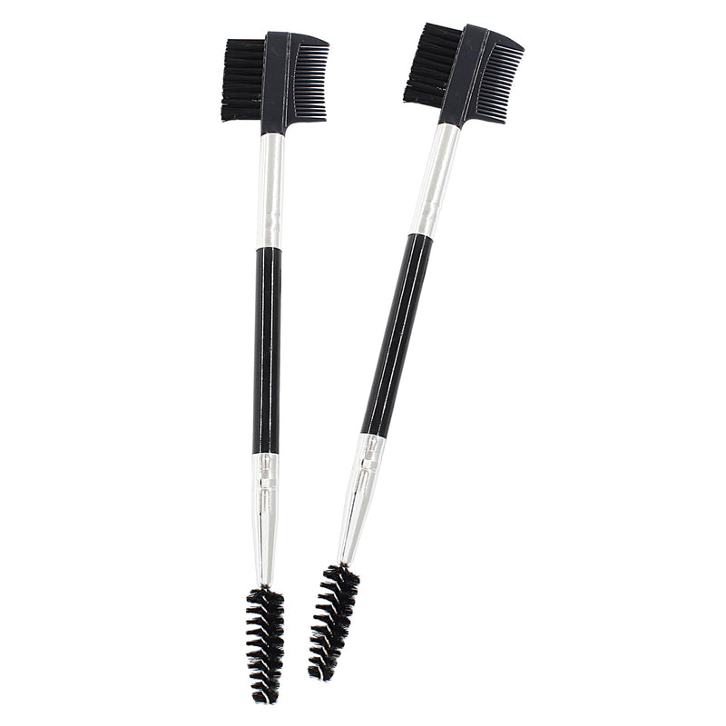 2PCS Dog Tear Stain Remover Comb, Double-Head Dog Eye Brush Cleaning Grooming Tool for Small Dogs and Cats,Black Black