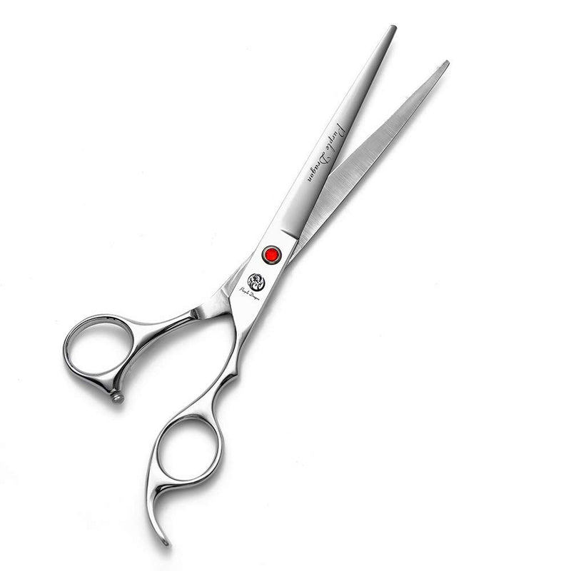Purple Dragon 4“/5"/5.5"/6"/6.5"/7"/7.5"/8"/9"/10" Sharp Edge Salon Hair Cutting Shears - Pet/Dog Grooming Scissors with Bag - Perfect for Barber or Pet Groomer 7.5 inch - PawsPlanet Australia