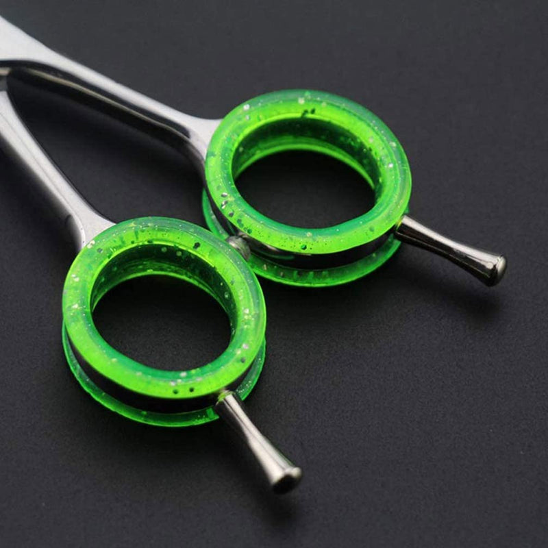 16pcs Silicone Finger Rings Grips Inserts Barber Hair Shears Finger Rings Grooming Shear Thumb Inserts Finger Protector Ring Hairdressing Pet Finger Rings