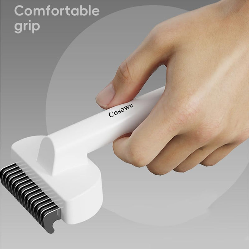 Cosowe Undercoat Shedding Brushes for Pets, Dogs, Cats, Grooming Comb for Long Hair, Dematting Comb, Deshedding & Dematting Tool, for Cats & Small/Medium Dogs - PawsPlanet Australia