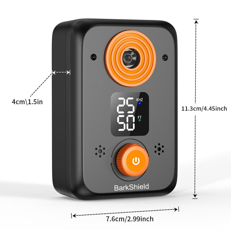 Anti Barking Device for Dogs – Ultrasonic Dog Bark Deterrent with 3 Modes, 50FT Effective Range, Rechargeable, Indoor Outdoor Anti Barking Device, Humane and Easy to Use