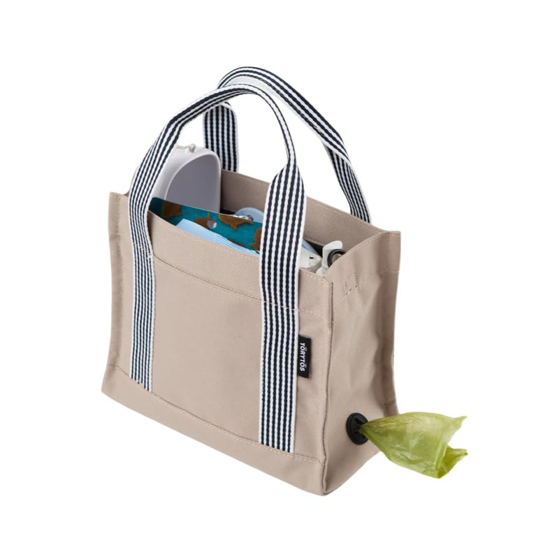 Dog Walking Bag Crossbody Tote and Dog Treat Pouch with Built-in Poop Bag Dispenser (Navy) Navy