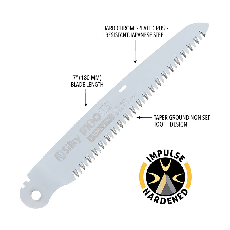 Silky Replacement Blade Only F180 180mm Large Teeth (144-18) Silver Modern - PawsPlanet Australia