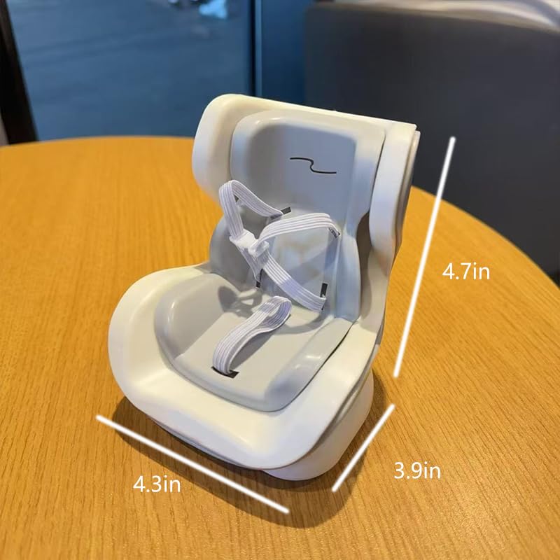 Hamster Car Seat Vent Mount - Adjustable Small Animal Safety Carrier with Secure Buckle, for Hamsters, Gerbils, Mice in Vehicles and Small Animals (Beige) Beige - PawsPlanet Australia