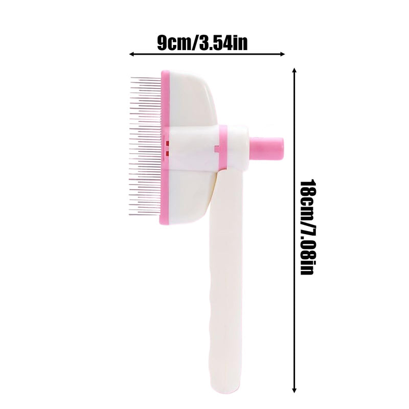 Pet ComM - 18 x 9 cm Rotatable Cat Care Brush | Fine Tooth Brush, Pet Hair Removal Tool for Daily Brushes, Routine Indoors, PUBLY Veterinary Clinic Kittens