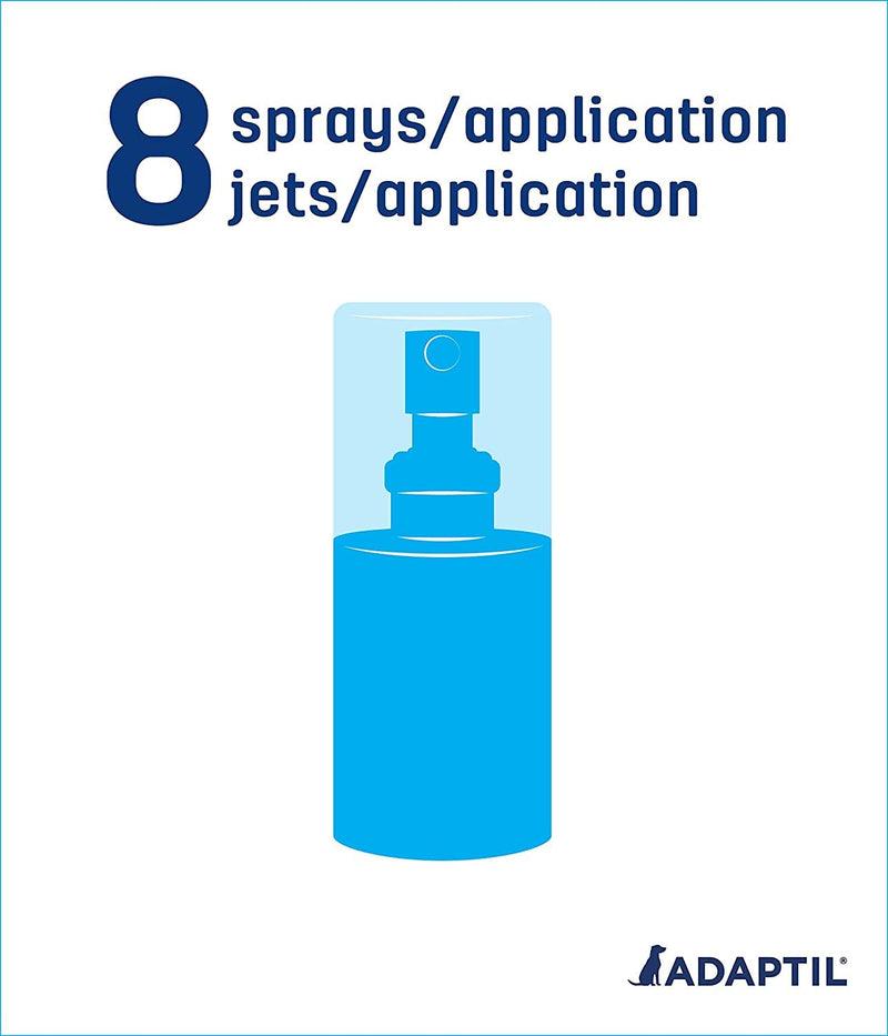 ADAPTIL Spray 60 mL – Calms & Comforts Dogs During Travel, Veterinary Visits and Stressful Events - The Original D.A.P. Dog Appeasing Pheromone Spray, 60ml - Packaging May Vary