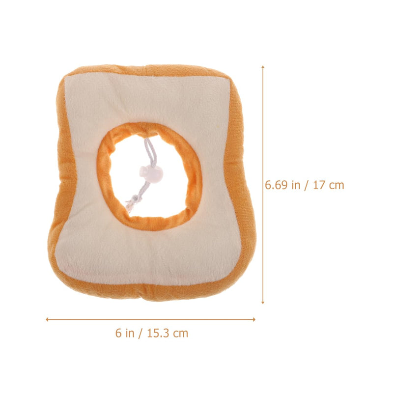 VICASKY Adjustable Cat Collar Soft Toast Cone Recovery Collar Lightweight Scratch Prevention Kitten Neck for Post Surgery and Costume Use 6.7 Inch Yellow