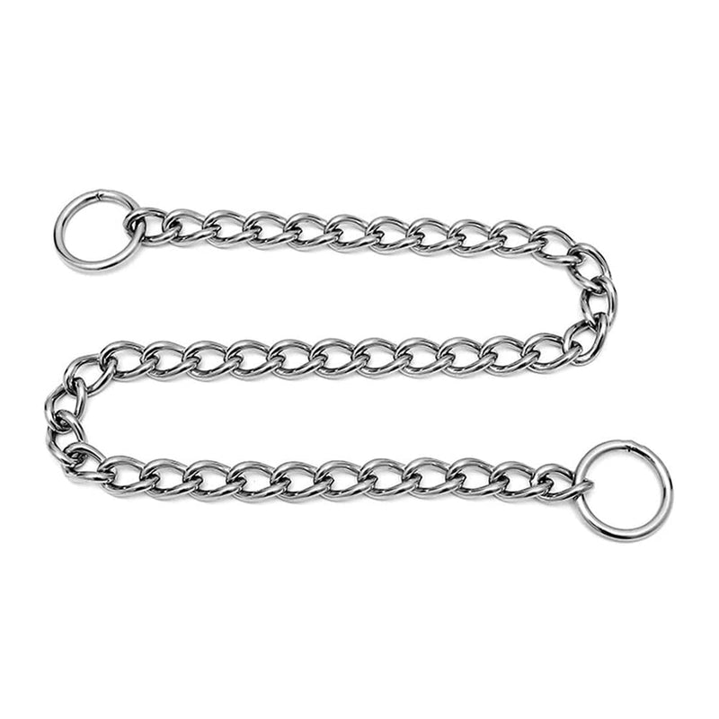 Dog Chain Necklace, Training Choke Collar, Stainless Steel Chain Slip Martingale Collars,for Medium Dogs, Length 20 inch, Diameter 3.0mm. Length 20"(Neck under 16")