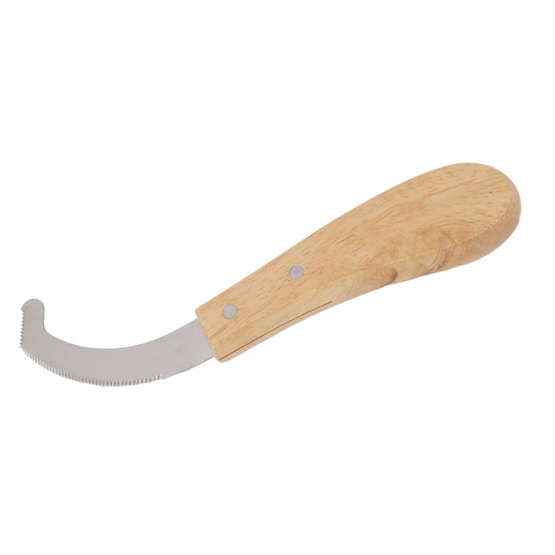 Farrier Hoof Trimmer, Premium Carbon Steel Sawtooth Edge Cutter with Rubber Wood Handle for Professional Horse Hoof Trimming and Maintenance 8.35 Inch