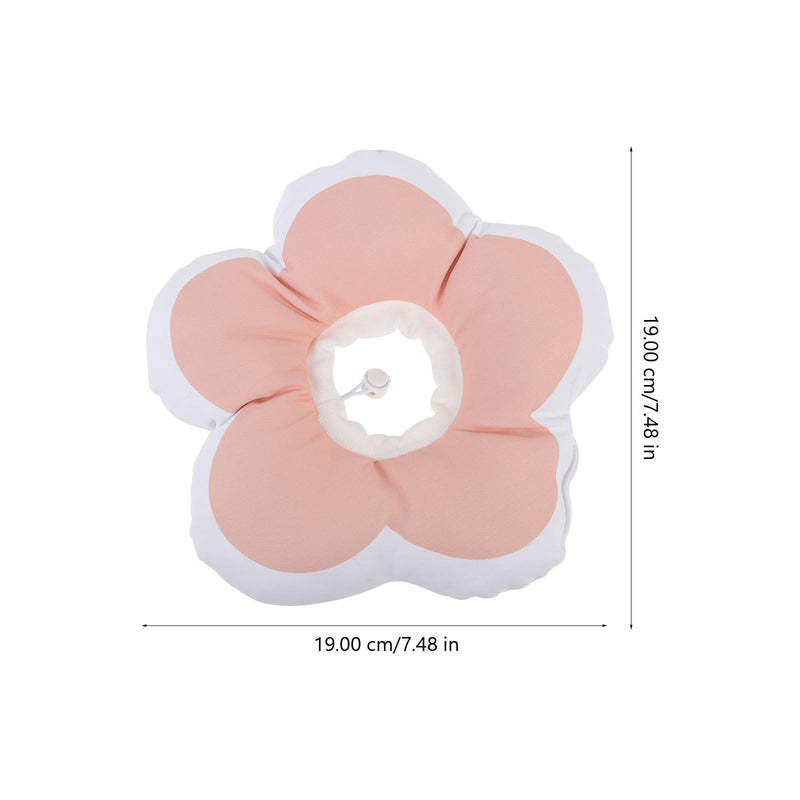 SOLUSTRE Flower-Shaped Cat Collar Made of PP Cotton Anti-Leak Protective Collar for Cats in Recovery Phase Pink Pet Collar