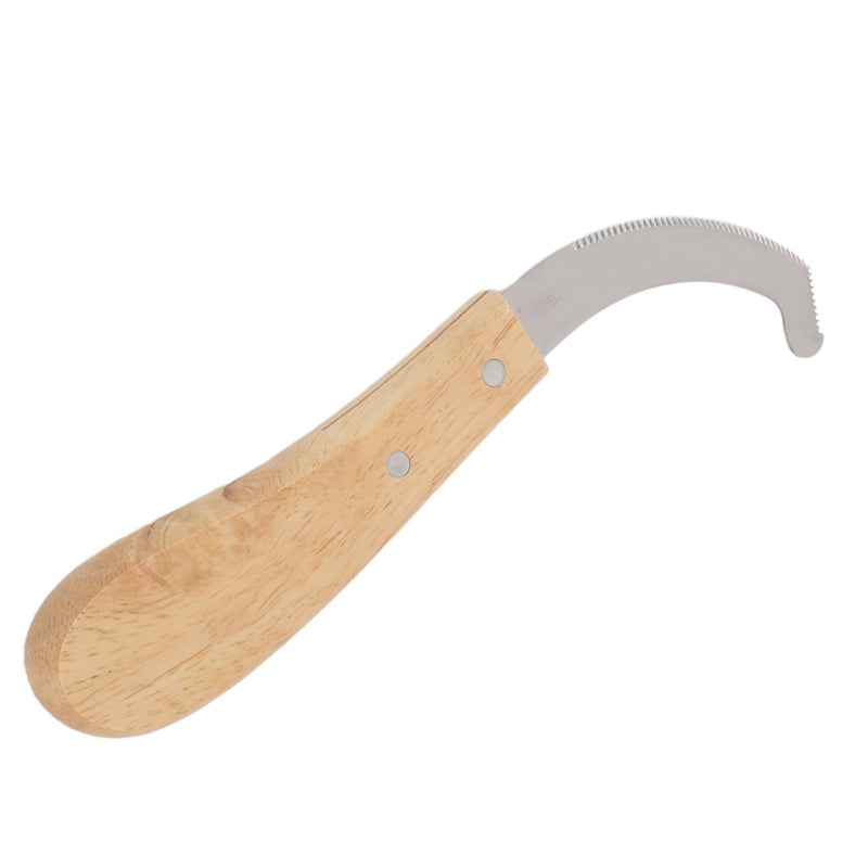 Farrier Hoof Trimmer, Premium Carbon Steel Sawtooth Edge Cutter with Rubber Wood Handle for Professional Horse Hoof Trimming and Maintenance 8.35 Inch