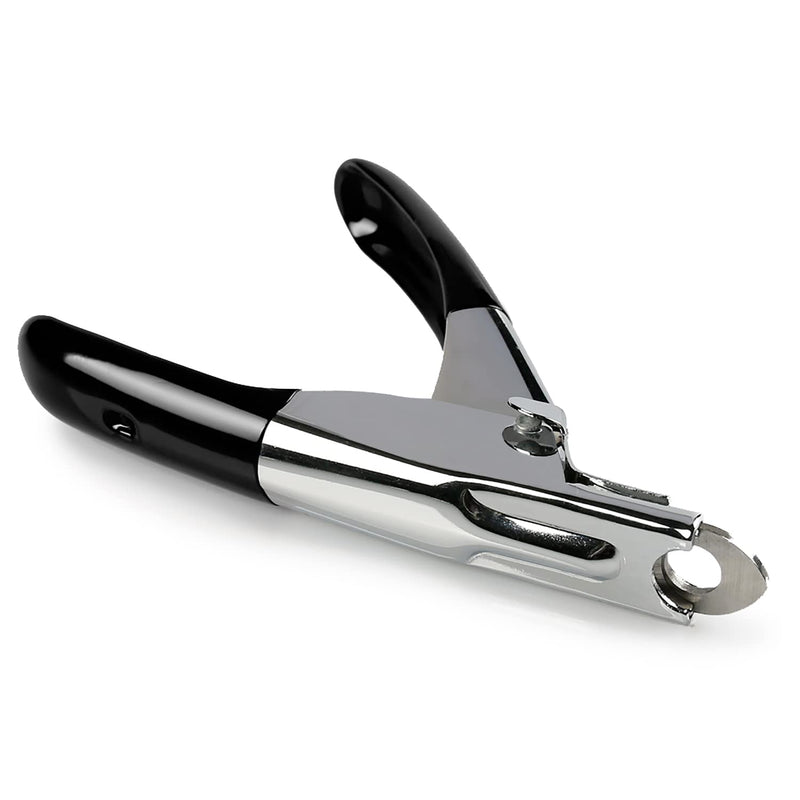 Dog Cat Pets Nail Clippers, Professional Pets Claw Trimmer with Free Nail File, Sharp Stainless Steel Blade, Sturdy Non Slip Handles - for Safe, Professional at Home Grooming Black - PawsPlanet Australia