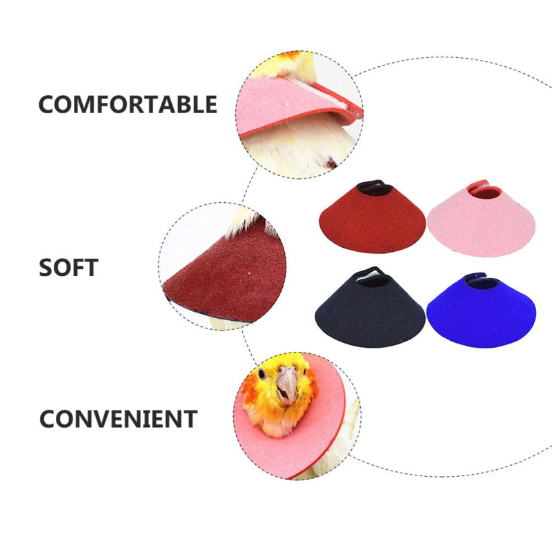 8 Pcs Bird Cone Collar - Parrot -bite Elizabethan Collars, Bird Recovery Collar, Neck Rings Wound Protector for Budgerigar Lovebird Agapornis Fischer Cockatiel Cockatoo - PawsPlanet Australia