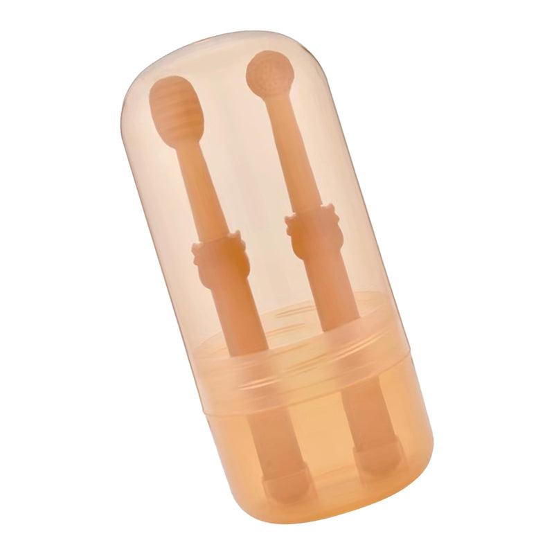 2 x Pet Silicone Toothbrush Pet Grooming Brush 360 Degree Cylinder Head Toothbrush for Dogs and Cats