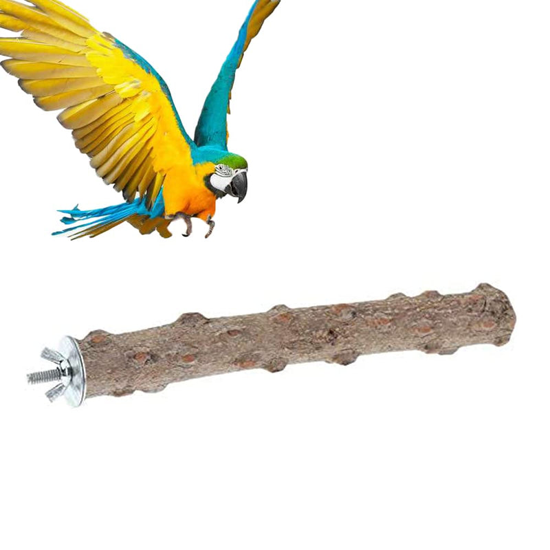 Litewoo Wood Perch Stick Natural Bird Stand Parrot Perch Paw Beak Grinding Stick for Bird Parrot Parakeet Cockatiel Conure Lovebird Budgie (11.79inch/30cm) 11.79inch/30cm