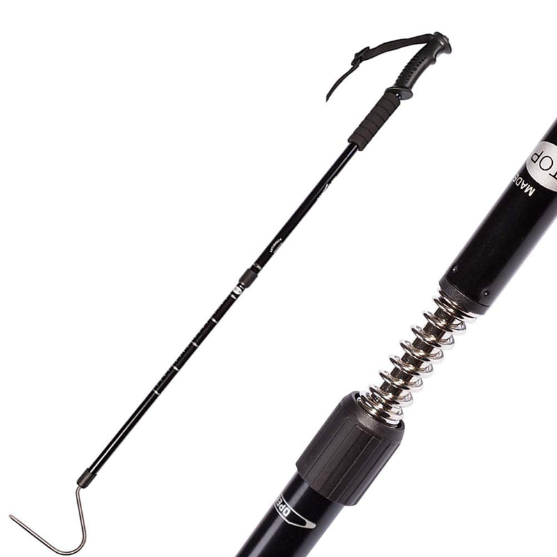 Snake Hook Reptile Grabber Rattle Snake Catcher,Professional Aluminum Alloy with Telescopic Rod and Lock, Comfortable Grip Handle for Catching,Controlling,Moving (53 inch Snake Hook) - PawsPlanet Australia