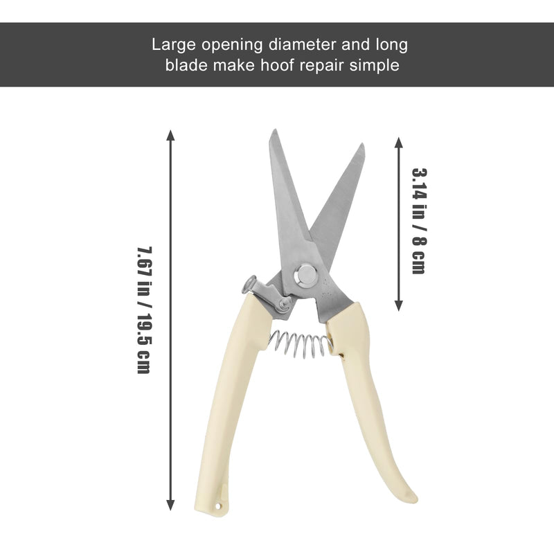 Goat Hoof Trimmers, Stainless Steel Hoof Trimming Tool with Spring Hooves Shears Sheep Nail Clippers for Pig, Horse, Livestock - PawsPlanet Australia