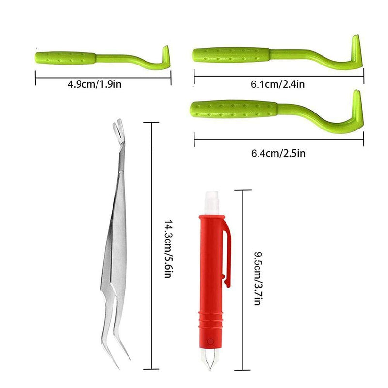 Tick Remover Tool Set, 7 Piece Pet Dog Tick Remover Tool Set Tick Hook Flea Tick Tweezers Clip Remover Flea Comb Magnifying Glass for Dogs Cats - PawsPlanet Australia