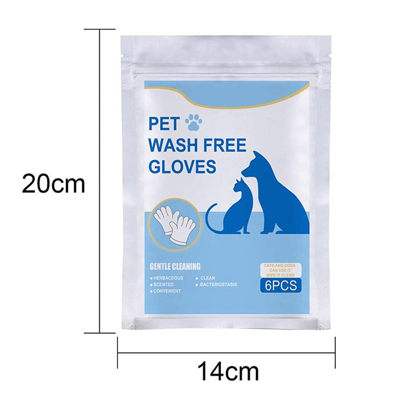 Pet No Washing Glove，Gloves For Pet Grooming，Bathing And Grooming，Pet Cleaning Supplies For Dogs And Cats