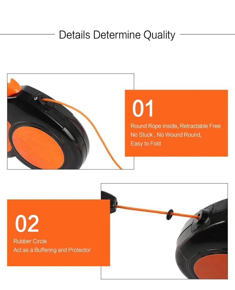 Retractable Dog Leash – 360° Tangle-Free, Anti-Slip Handle, Reflective Nylon Tape, Heavy Duty Alloy Clip – Atlas Pet Lover (Green, 26Ft) Green - PawsPlanet Australia