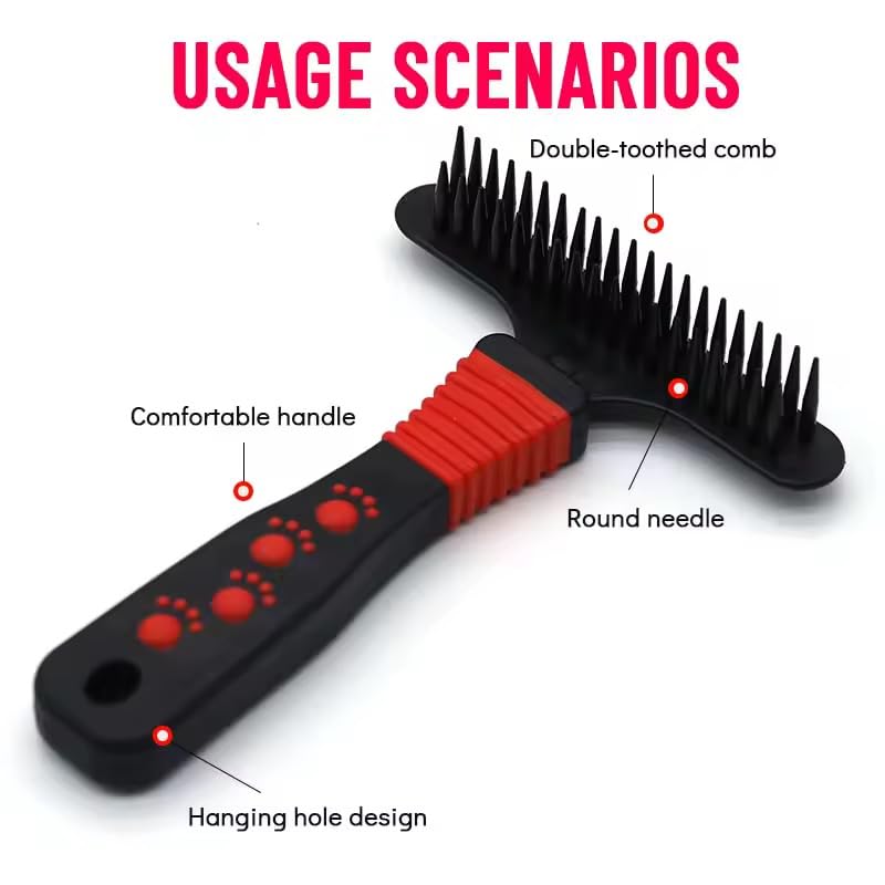 2026 Large 7-in-1 Professional Pet Grooming Kit for Dogs & Cats Complete Grooming Solution for Shedding, Dematting, Trimming & Cleaning - PawsPlanet Australia