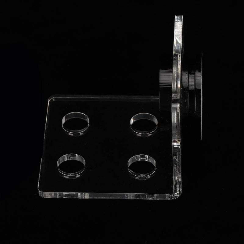 Aquarium Fish Stand, Frag Rack Acrylic Magnetic Frag Holder Support SPS Button Bracket Base for Fish Aquarium(4 Hole ) 4 Hole