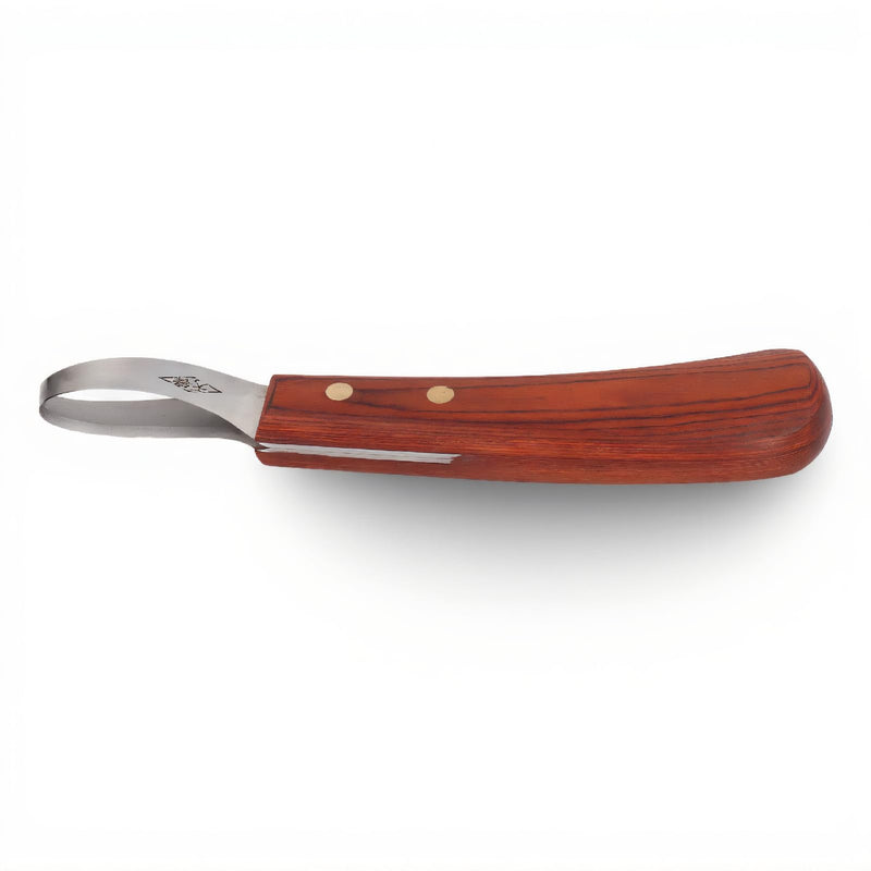 Hoof Knife with Wood Handle hoof Knife with Wood Handle, Professional Horse Hoof Care Tool, Multipurpose Trimming and Cutting for Cattle and Horses, Marechalerie Tools Cuidado de Los cascos