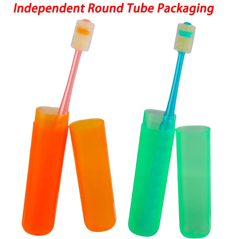 4 Pcs 360-Degree Small Dog and Cat Soft Toothbrush Soft Silicone Deep Pet Teeth Cleaning Kit (Colors May Vary) - PawsPlanet Australia