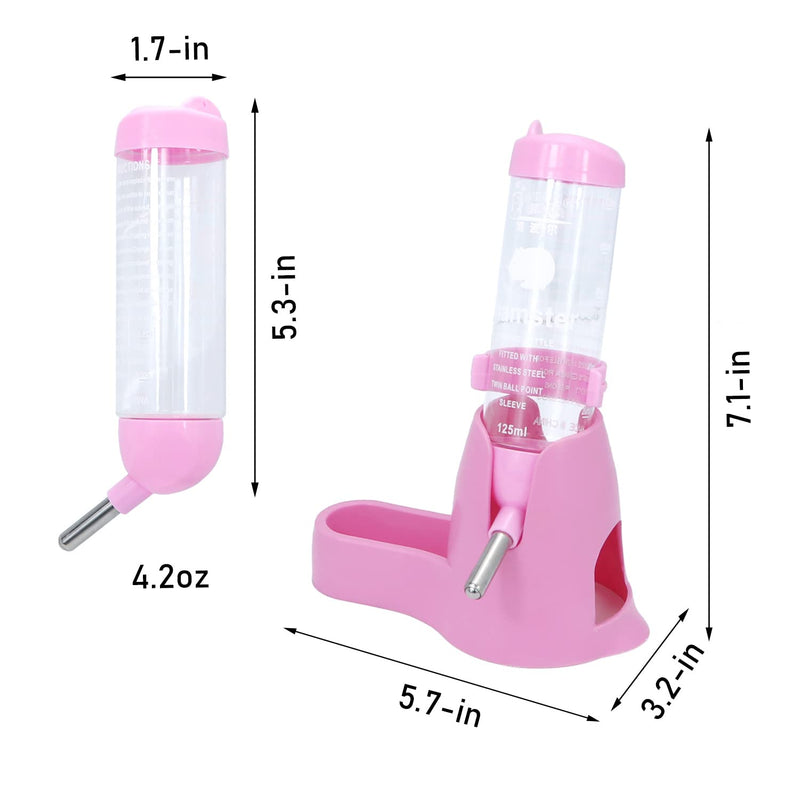 2 Packs, Hamster Water Bottle + Hamster Wheel Hamster Flying Saucer for Dwarf Hamsters Gerbil Mice - PawsPlanet Australia