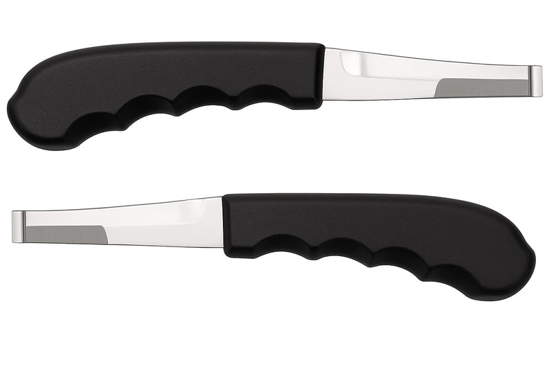 Regular Hoof Knife for Horses – Farrier Tool with Plastic Grip – Hoof Trimming Knife for Equine Care & Veterinary Use (Semi-Wide Blade) Semi-Wide Blade - RH