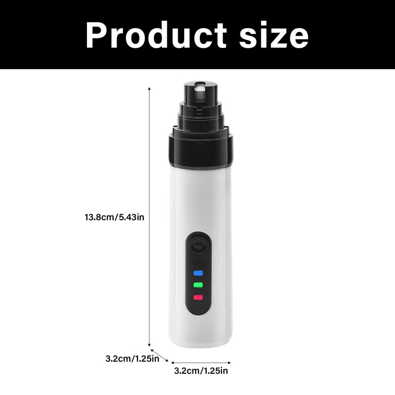 Silent Groom Pro Nail Grinder with 3-Level Battery Indicator – Ultra-Quiet (<40dB) Electric Pet Nail Trimmer for Small & Large Dogs | 2-Speed (6050-7700RPM) & Quick Sensor |USB Rechargeable - PawsPlanet Australia