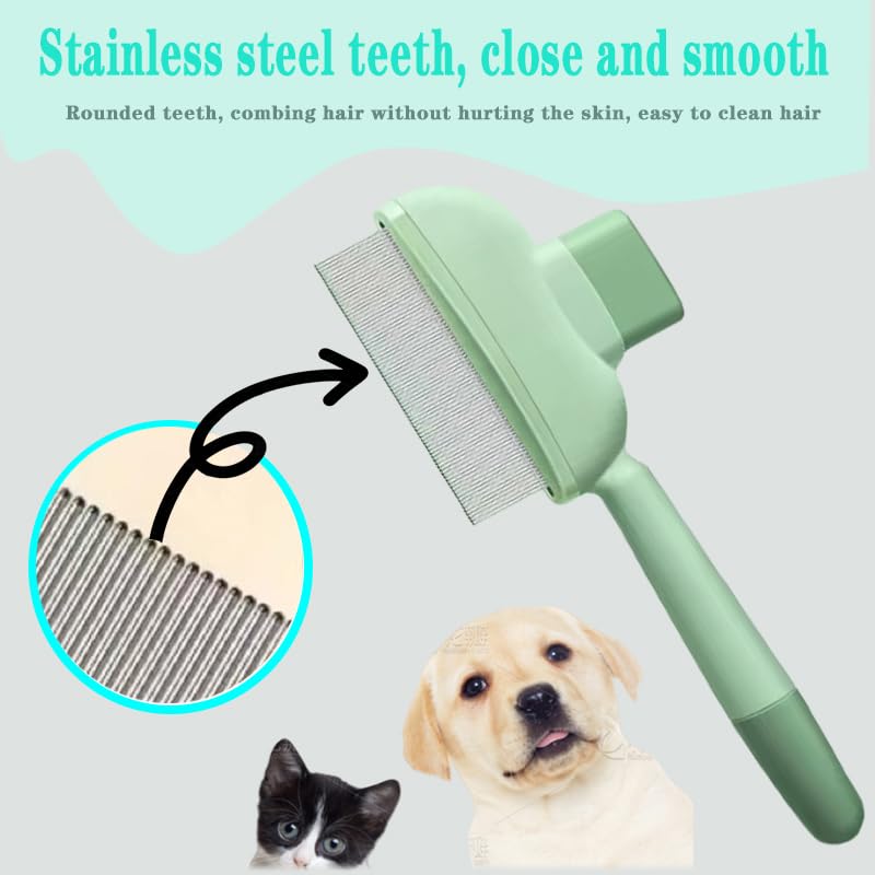 Zenbrush for Cat, Flea Comb for Cats, Viorane Pets Remover Gloves, Pets Hairs Removal, Cat Brush Dog Brush Pet Hair Clean Tool - PawsPlanet Australia