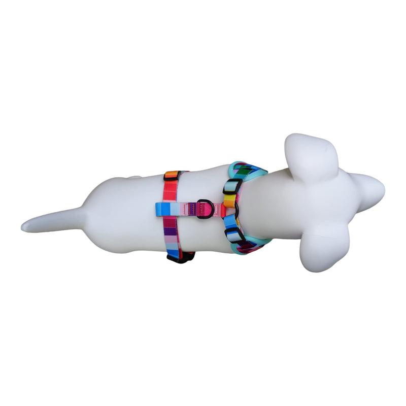 Modern Rainbow Pet Harness Size Large Dog or Puppy Soft Harness with Safe, No Pulling, Large Chest Size 22 to 32 Inches (LG) LG - PawsPlanet Australia