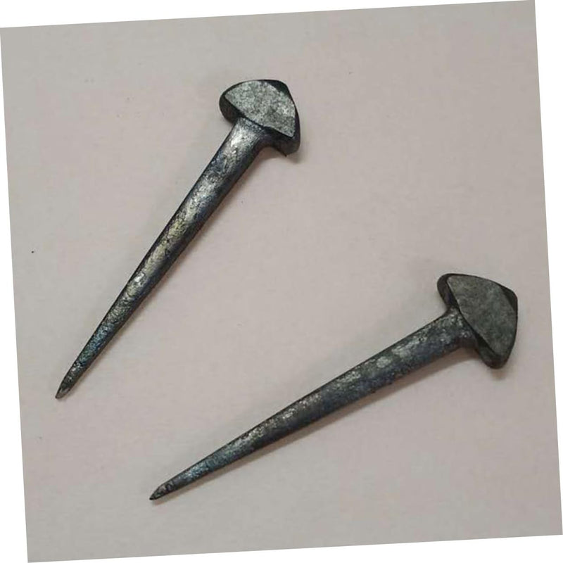 Horseshoe Nails 50 Pcs Iron Mini Hoof Nails 1.96In Lightweight Farrier Tools for Horseshoe Fixing and Horse Tack Repair Practical Equipment
