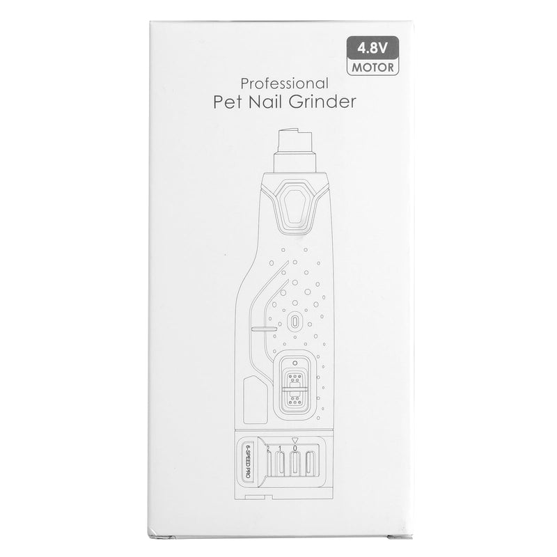 Rechargeable Dog Nail Grinder with 2 LED Lights Quiet 6 Speed Electric Nail Trimmer,Dust Cap,and 3 Grinding Ports for Large,Medium Small Dogs - PawsPlanet Australia