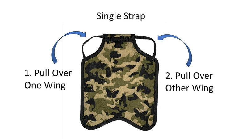 Single Strap Chicken Apron/Saddle, X-Large, Awareness Pink - PawsPlanet Australia