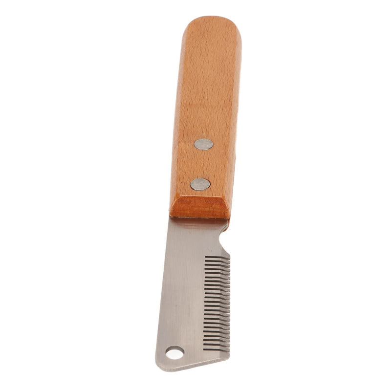 Cat Stripping Comb Pet Stripping Pet Stripping Comb Dog Grooming Tools Multifunction Remove Floating Hair Dog Stripping Knife with Wood Handle for Cats Dogs - PawsPlanet Australia