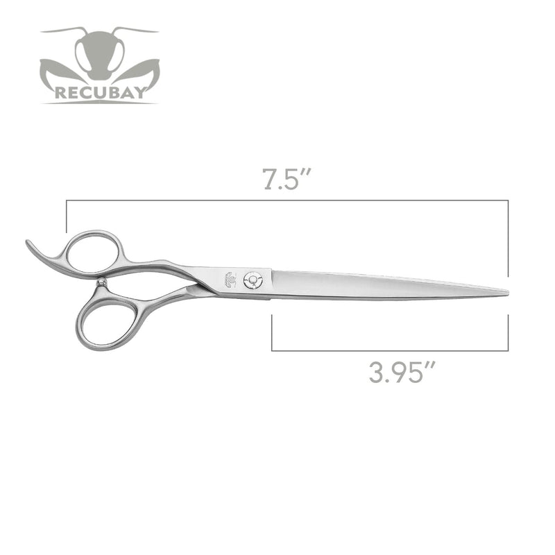 Left Handed Matte Deluxe Dog Grooming Scissors Great Grooming Shears for All Breeds,Design For Professional Groomer. (7.5" Straight Lefty) 7.5" Straight Lefty - PawsPlanet Australia