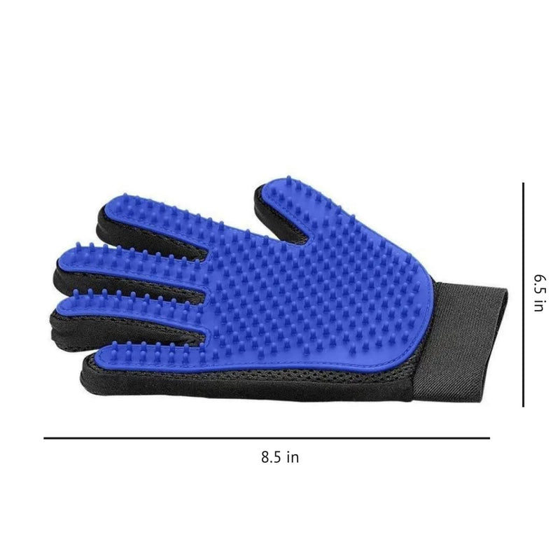 Pet Grooming Glove for Simple Easy Mess-Free Grooming, Grooming Mitt For Dogs, Cats, Rabbits, Horses, Long/Short/Curly/Straight Hair, Pet Hair Gloves For Pet Hair Removal, Easy Clean up - PawsPlanet Australia
