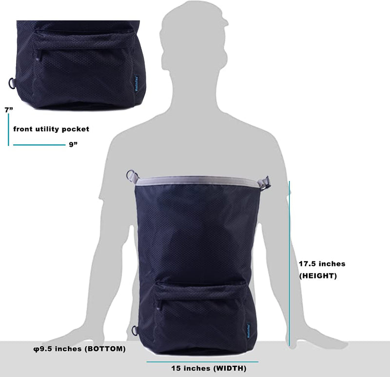 Dog Food Travel Carrier Bag, Kibble Carrier 42 Cups 10L with Storage Front Pocket and Shoulder Strap for Travel, Hiking and Camping Black - PawsPlanet Australia