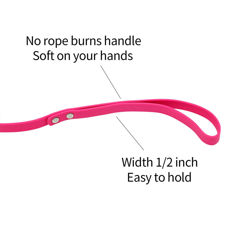 Long Dog Leash Waterproof Recall Training Lead Outdoor Long Line Great for Training, Beach, Play, Camping, or Backyard pink 30ft - PawsPlanet Australia