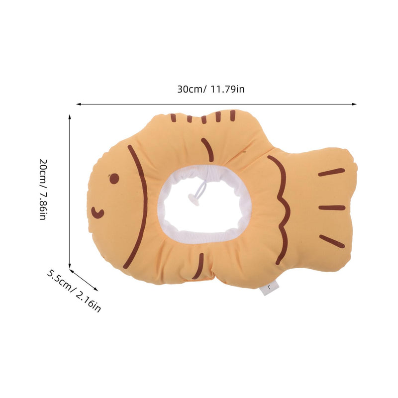 Supvox Elizabethan cat collar made of polyester with flexible fit and comfortable donut design for kittens as a bite-proof protective collar after surgery