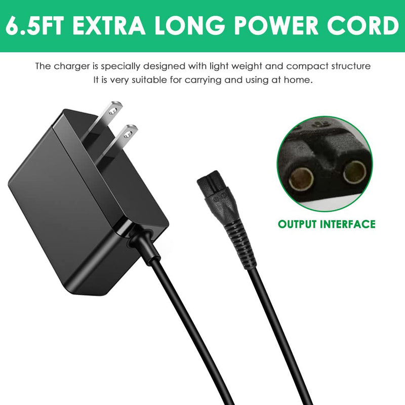 for Oneisall Charger, Replacement Charger Compatible with Oneisall Low Noise Dog Clippers Cordless Electric Quiet Hair Clippers Power Cord Adapter - PawsPlanet Australia