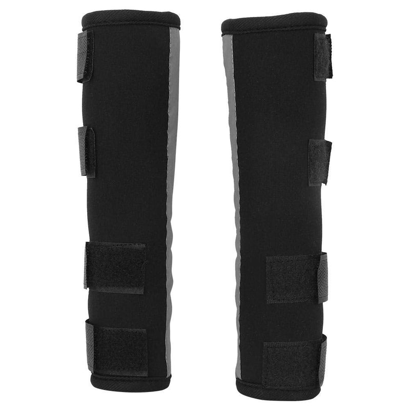 Zerodis Dog Front Leg Brace, 1 Pair Dog Elbow Protector with Safety Reflective Straps Elbow Support Wrap for Wound Injury and Sprain Healing of Arthritis(M)