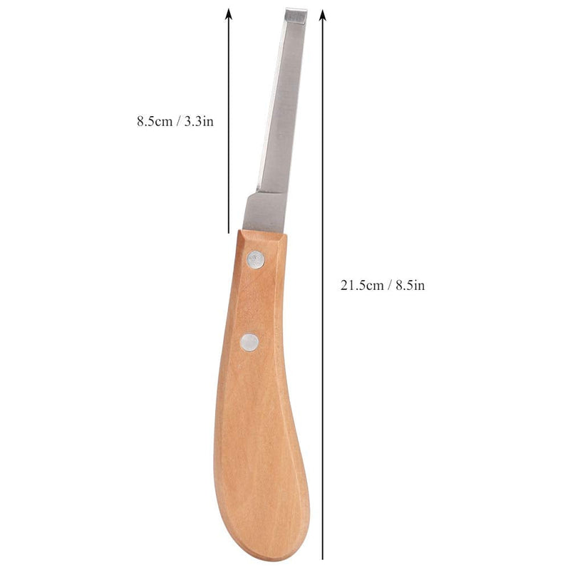 Straight Cutting Tools Shape Hoof Trimming Knife, Carbon Steel Hoof Knife for Horses, Goats, Cattle (Straight Right Hand)