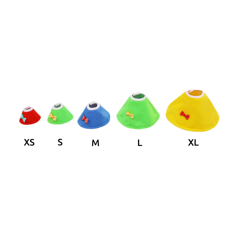 Bird Cone Collar 4 Pcs Set Pet Parrot Anti-bite Elizabethan Collars Protective Anti-Grab Feather Wound Healing Recovery Cones for Lovebird Cockatiel Budgerigar Parakeet Yellow Blue Red Green XS - PawsPlanet Australia